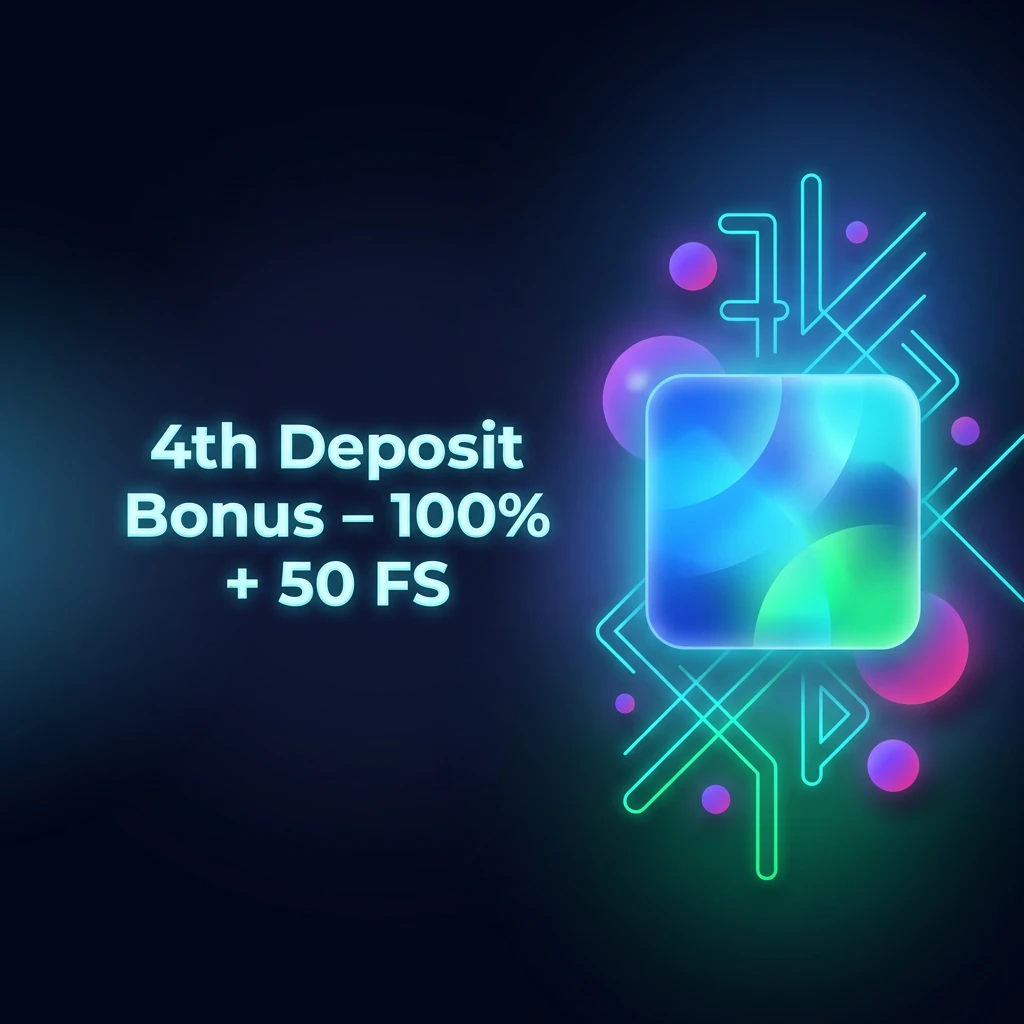 4th Deposit Bonus - 100% + 50 FS
